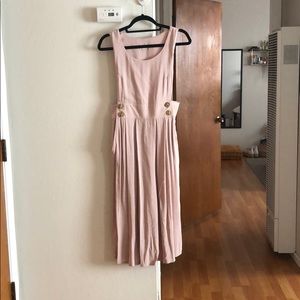 Oakland Made Blush Apron Dress - pockets!!